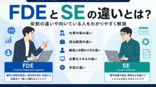 FDEとSEの違いは？仕事内容や働き方・向いている人を比較