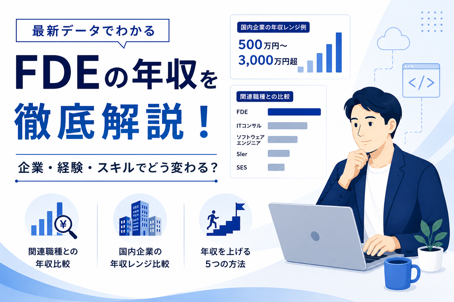 FDEの年収はいくら？日本・海外の相場や高い理由を解説